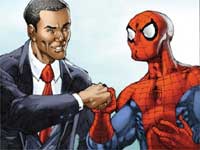 Obama Meets Spiderman Obama Meets Spiderman