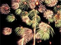 Green fireworks