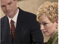 Man And Woman At Profession