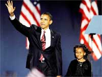 Barack Obama with his daughter, Sasha Barack Obama with his daughter, Sasha