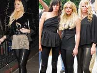 Lindsay Lohan's legging collection
