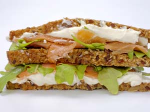 Salmon Bread Sandwich
