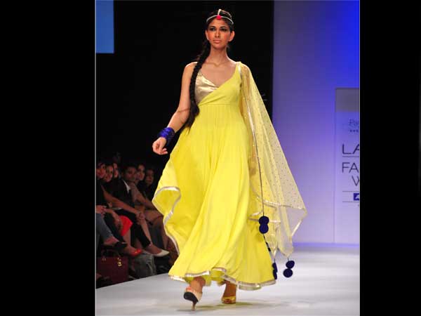 Sunshine Coloured Lehenga Kurti Sunshine Coloured Lehenga Kurti