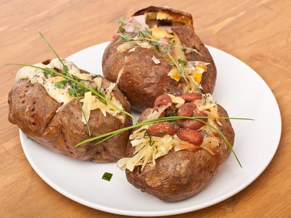 Baked Potatoes: Microwave Recipe Baked Potatoes: Microwave Recipe
