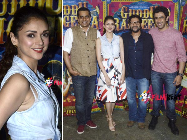 Aditi Rao Hydari's Style At Guddu Rangeela Promotions Aditi Rao Hydari's Style At Guddu Rangeela Promotions