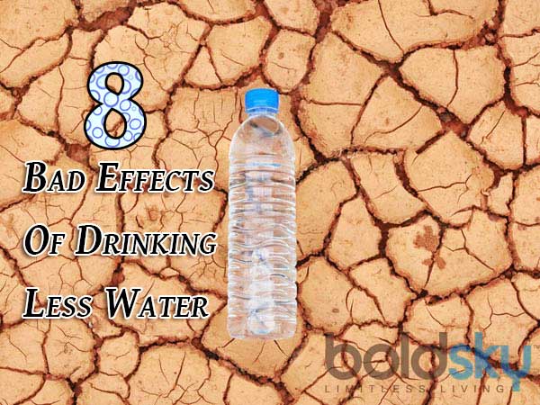 8 Bad Effects Of Drinking Less Water Boldsky