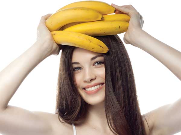 Remove the split ends with a banana