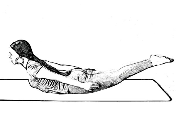 Viparita Shalabhasana To Strengthen Lower Back Muscles