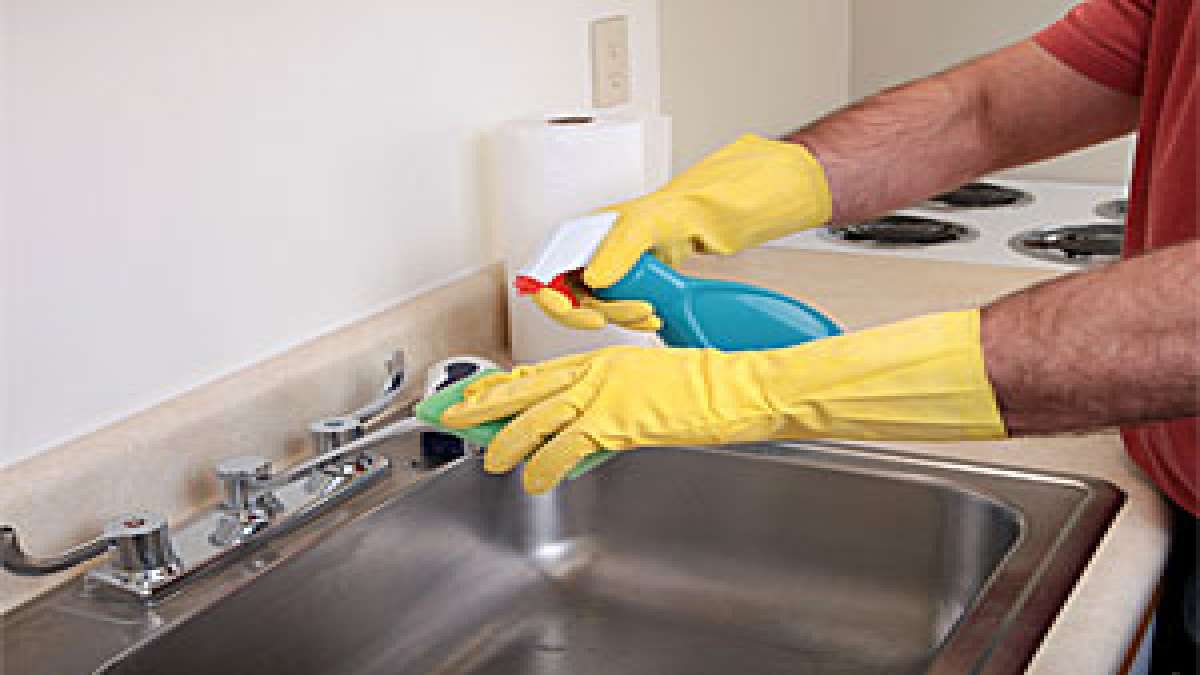 How To Clean Kitchen Sink Quickly?