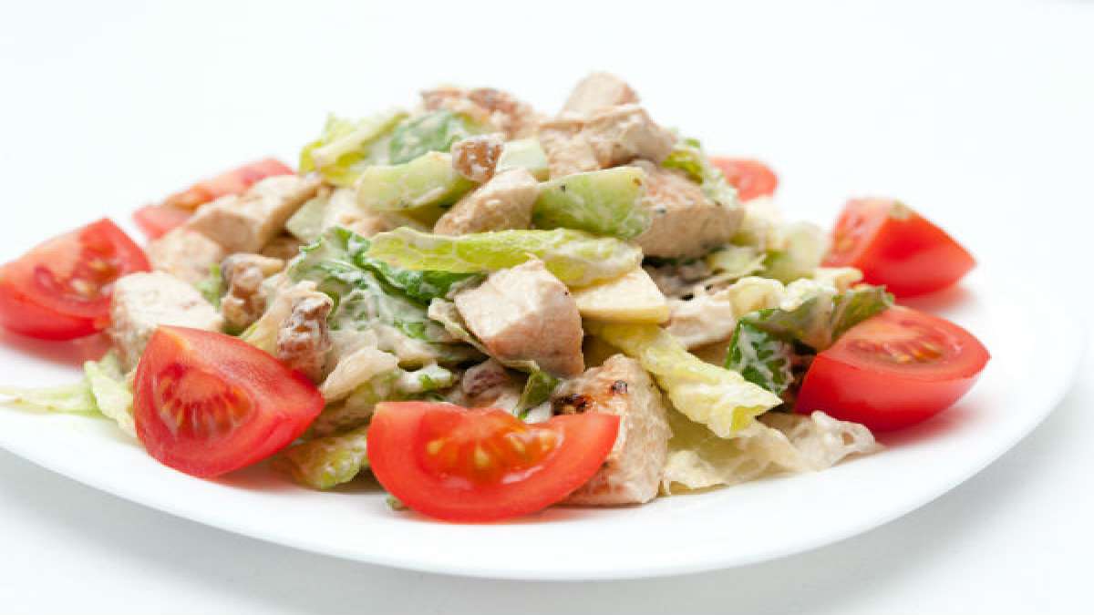 Soya Nugget Salad Low Calorie Breakfast Recipe