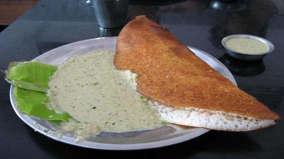 Breakfast Special Ragi Cheese Dosa