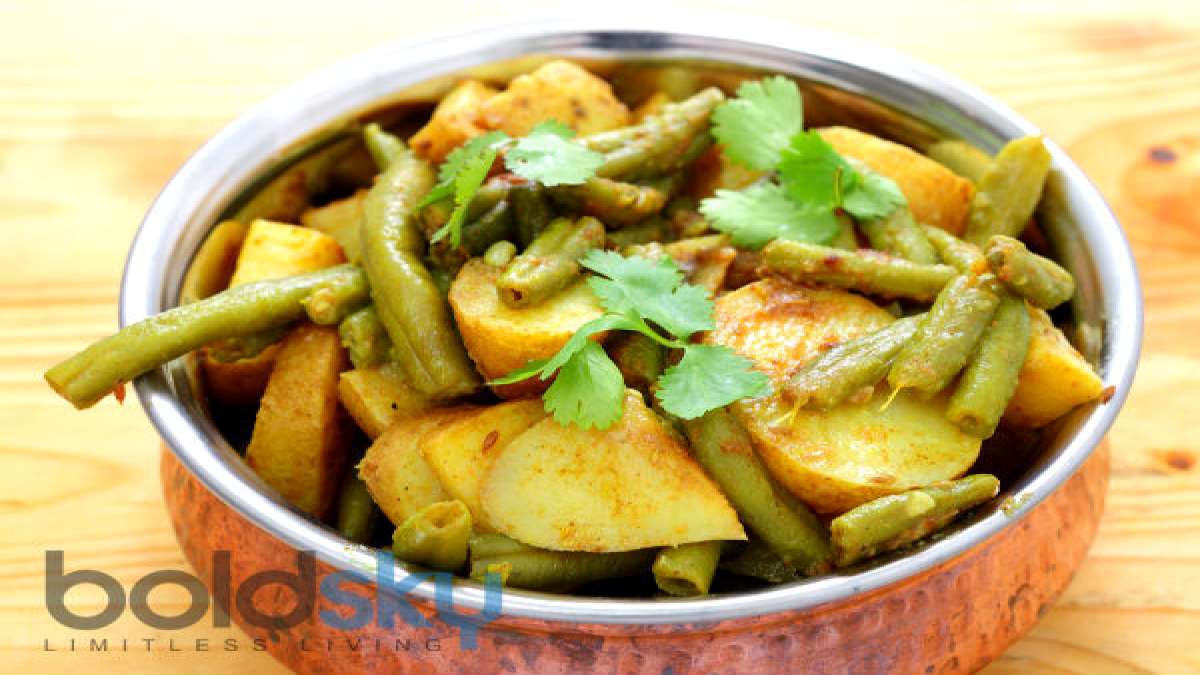 Shravan Recipe Masaledar Aloo Beans Ki Sabji