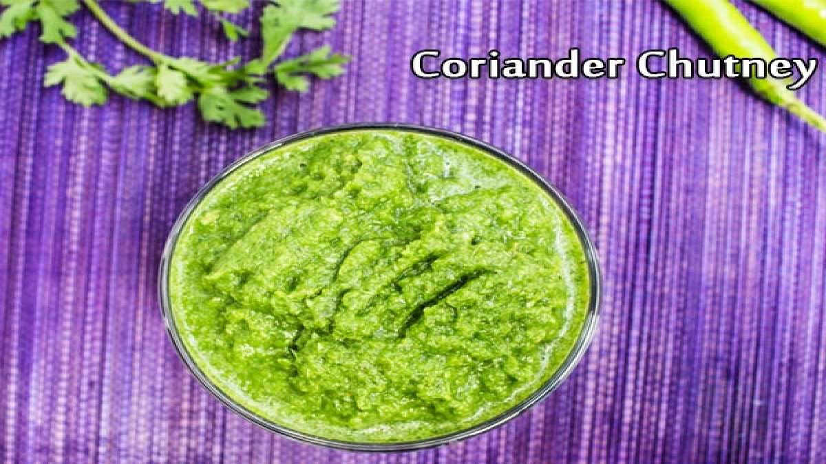 Coriander Chutney Recipe Homemade Green Chutney