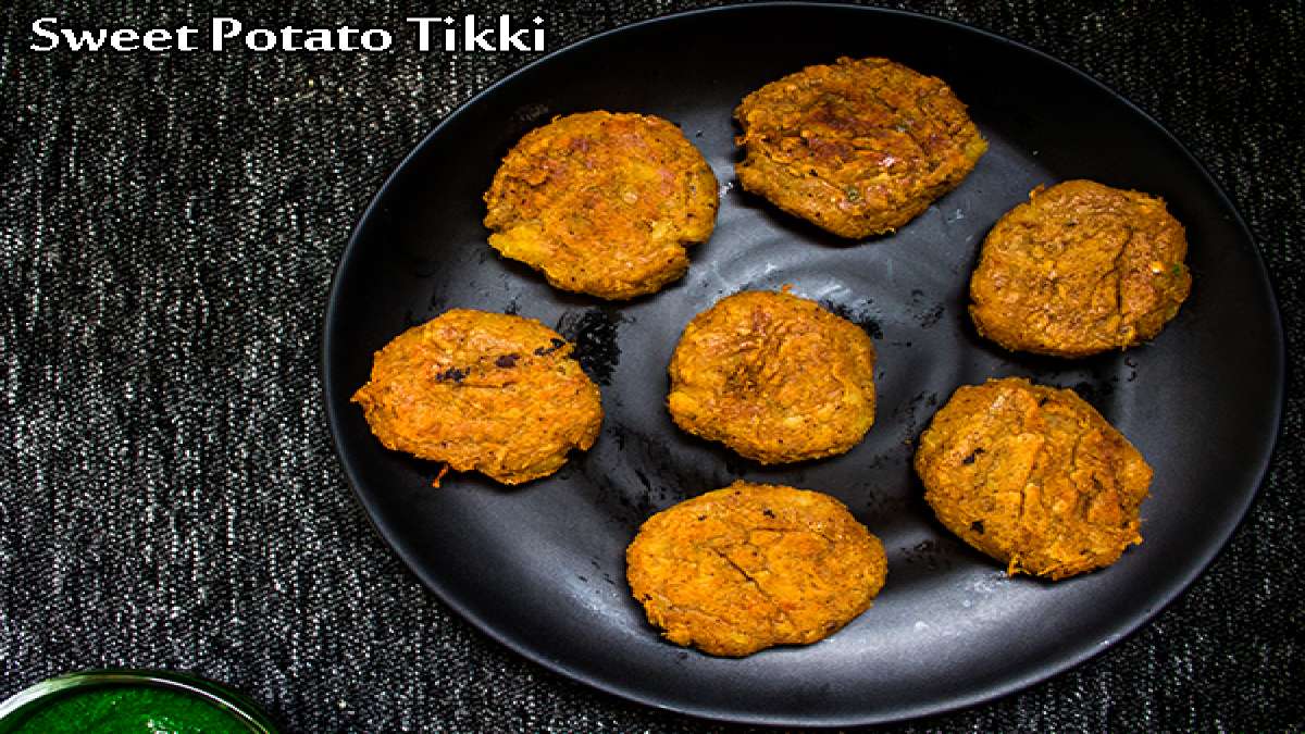Sweet Potato Tikki Recipe How To Make Shakarkandi Tikki