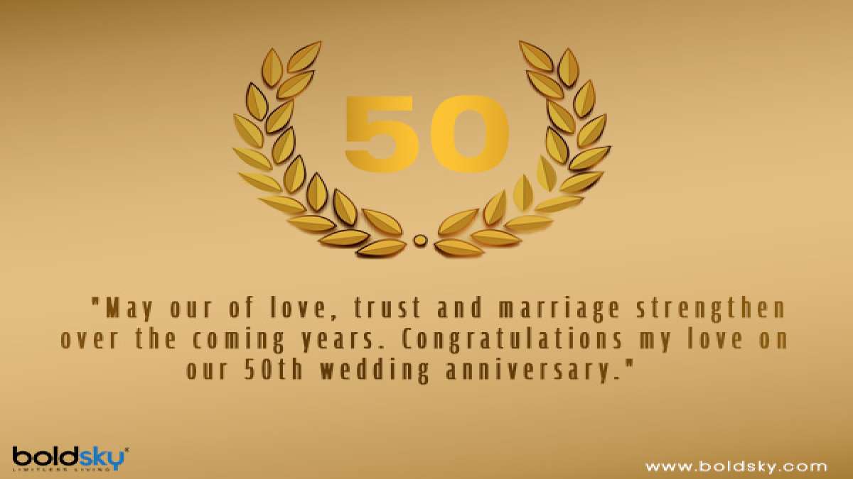 Quotes, Wishes And Messages To Share On 50th Wedding Anniversary