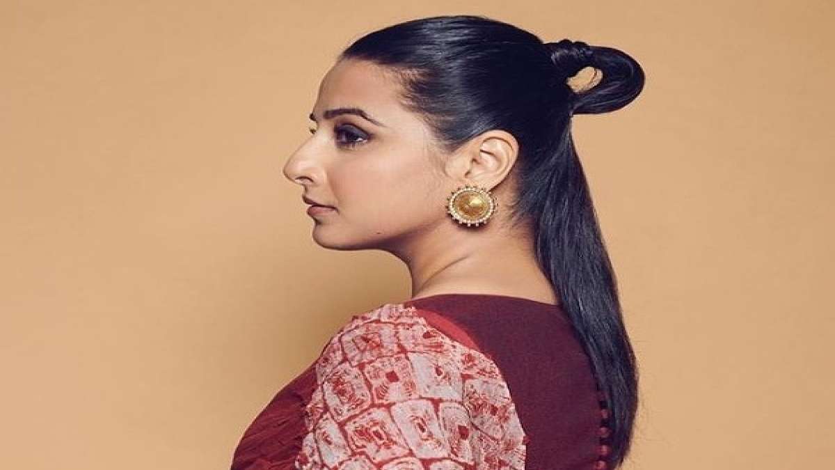 Vidya Balan’s Half Up Loop Bun Hairstyle Is Perfect To Flaunt On ...