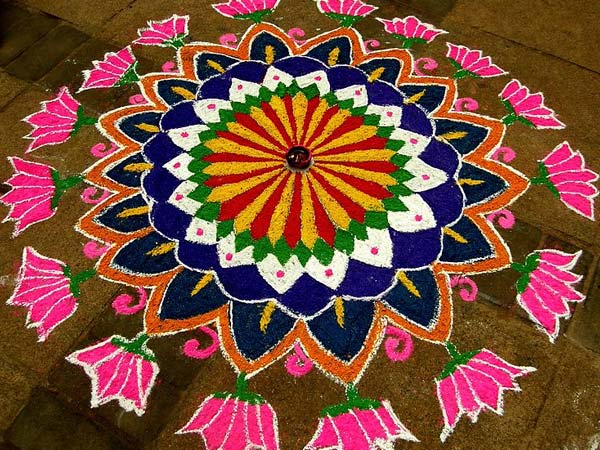 Special Rangoli Designs For Ugadi - Boldsky.com