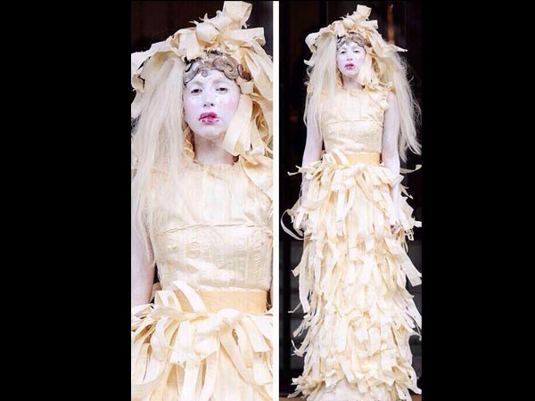 lady gaga weird dress