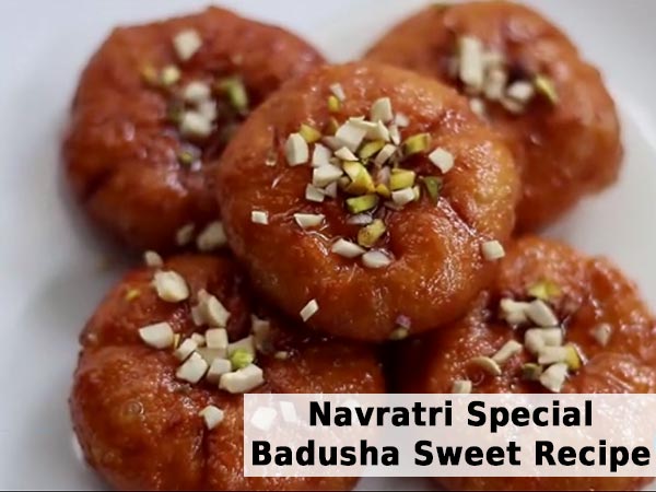 Navratri Special Badusha Recipe Badusha Sweet Recipe For Navratri Boldsky Com