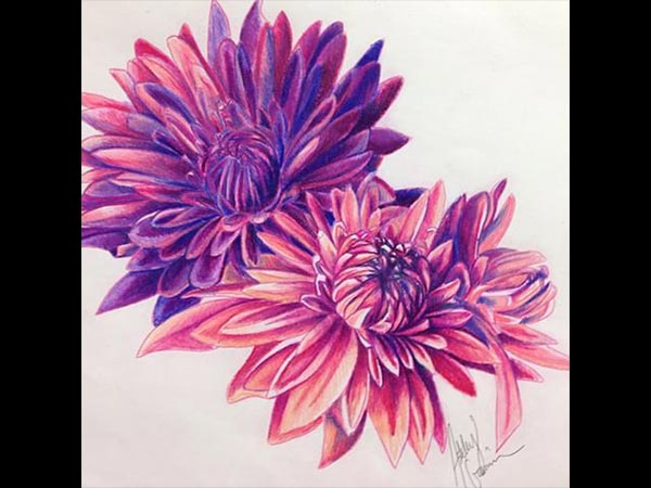 Chrysanthemum November birth flower tattoo design Greeting Card for Sale  by InkImaginarium  Redbubble