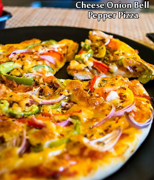 Cheese Onion Bell Pepper Pizza Recipe How To Prepare Cheese Onion Bell