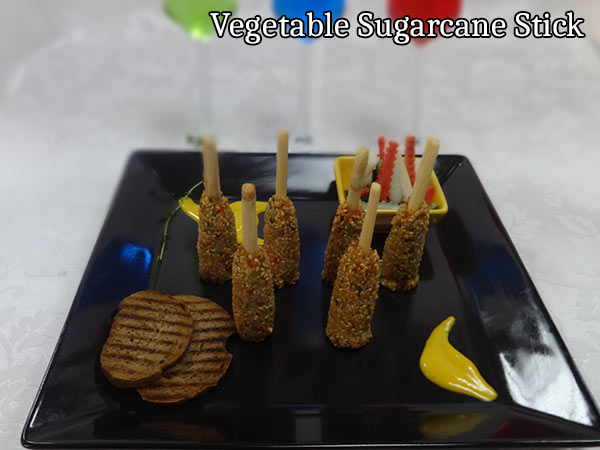 Vegetables On Sugarcane Sticks Recipe - Boldsky.com