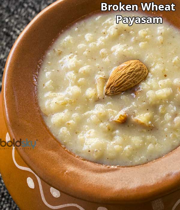 Broken Wheat Payasam Recipe How To Make Godhi Payasa Or Broken Wheat Kheer