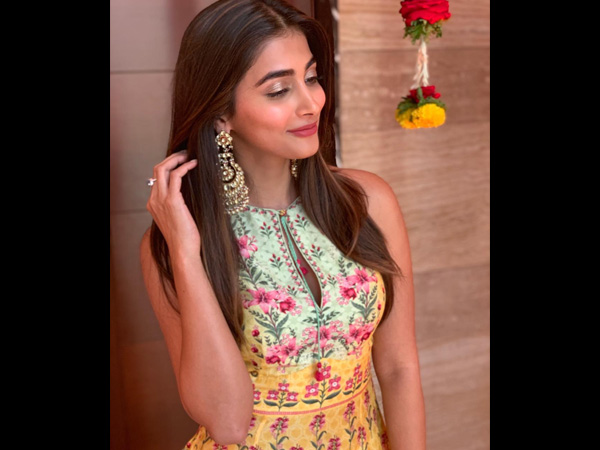 Pooja Hegde In An Anita Dongre Dress 