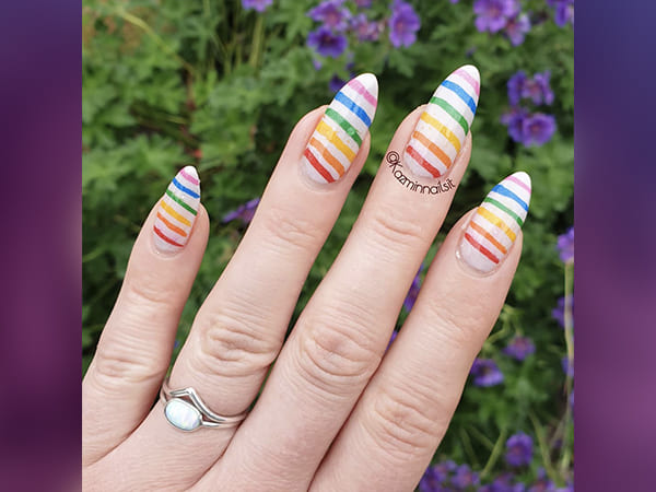 2. 10 Rainbow Nail Art Designs - wide 3