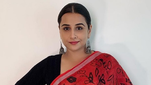 Vidya Balan In A Hand-Painted Red Saree For Sherni Promotions - Boldsky.com
