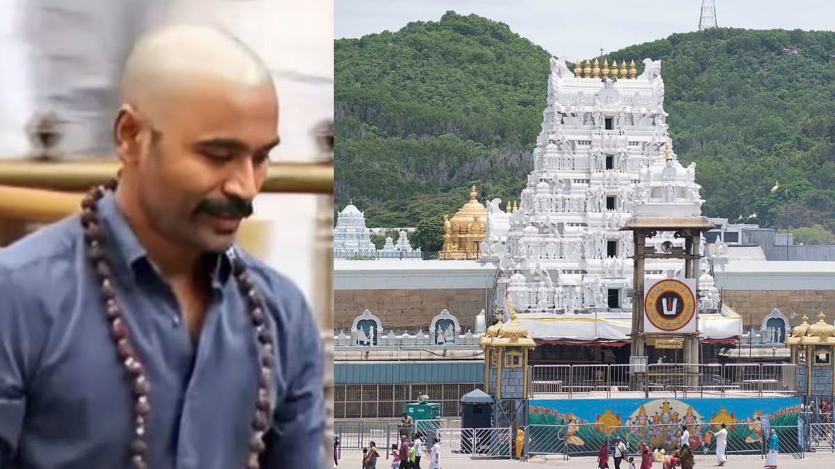 Dhanush Visits Tirupati Temple In Clean Shaven Head 8 Popular Rituals